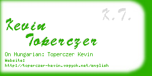 kevin toperczer business card